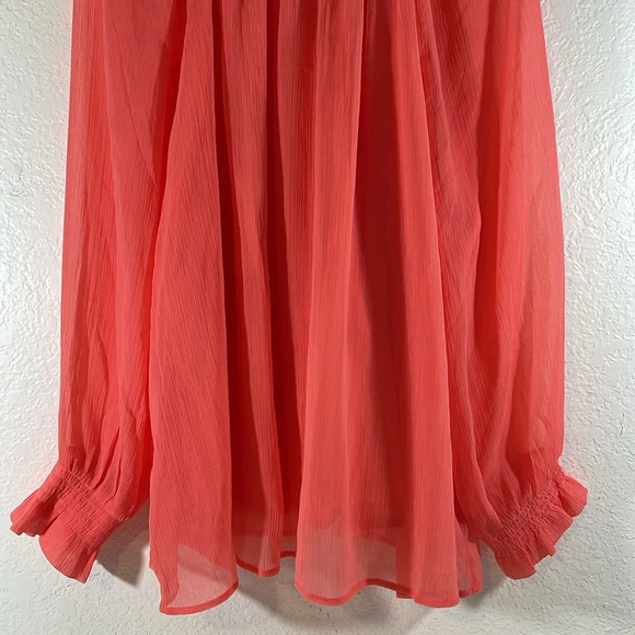 OLD NAVY Shirred Mock-Neck Tie-Back Blouse Size 2XL NEW - Picture 6 of 16